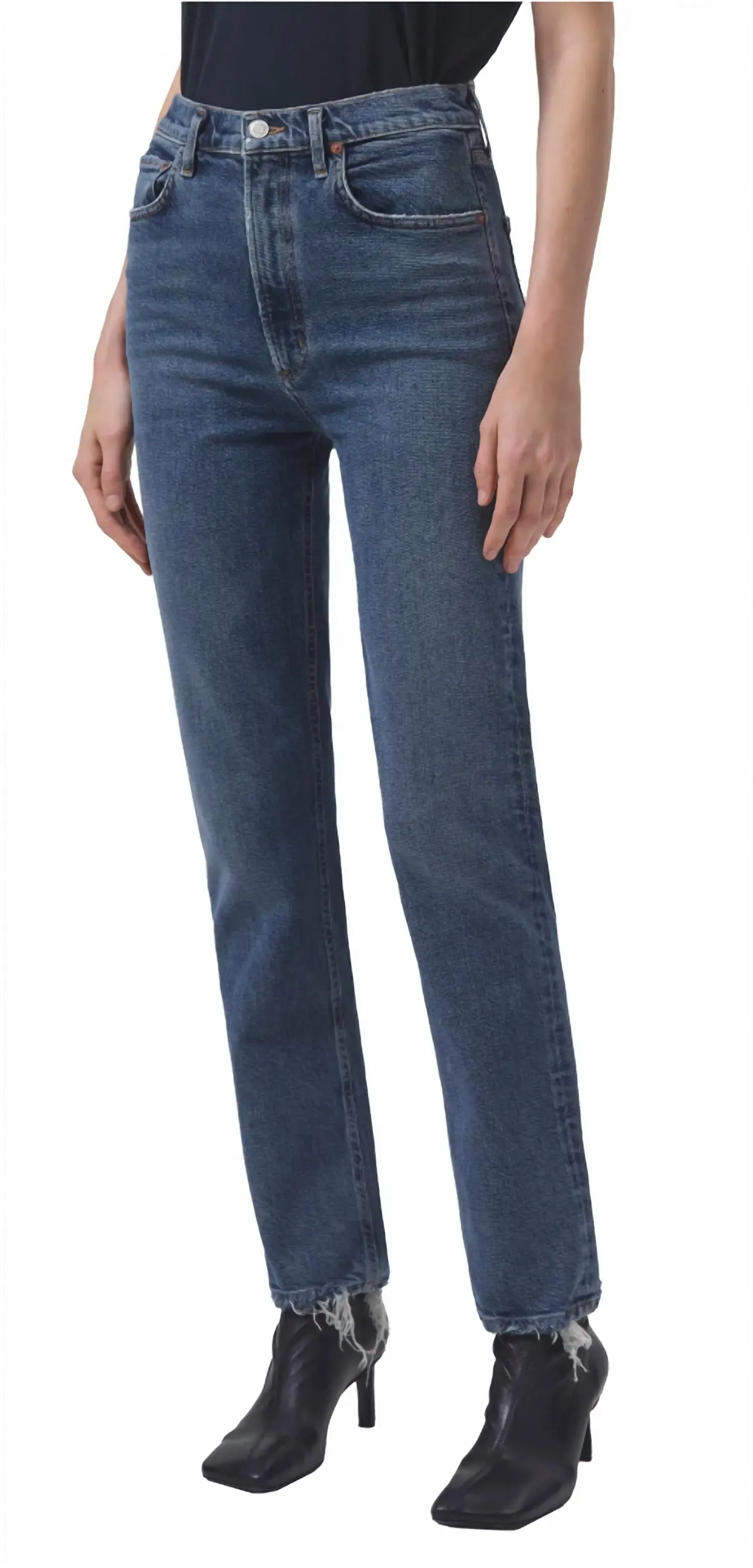 Agolde - High Rise Stovepipe Jeans