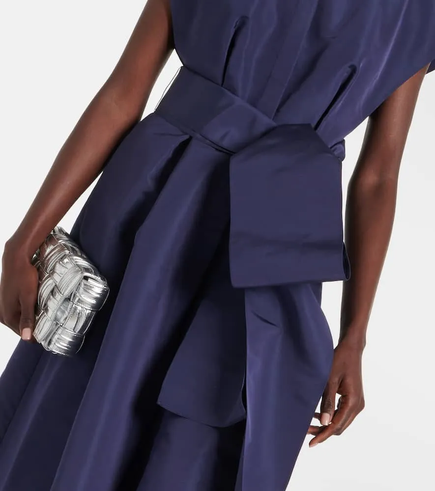 Carolina Herrera Bow-detail silk midi dress