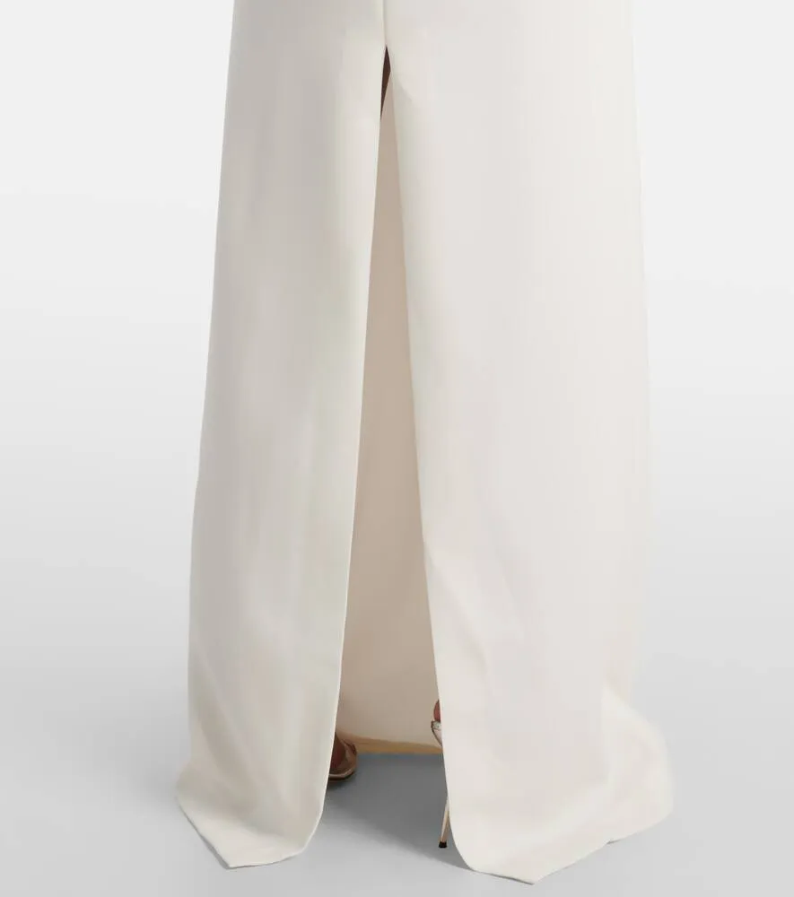 Costarellos Meline embellished crêpe gown