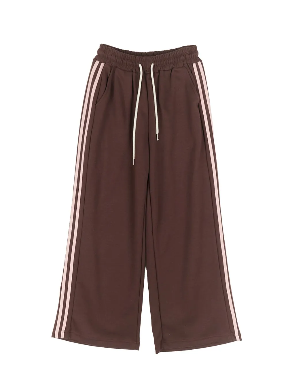 Cotton Wide-Leg Trackpants CA516