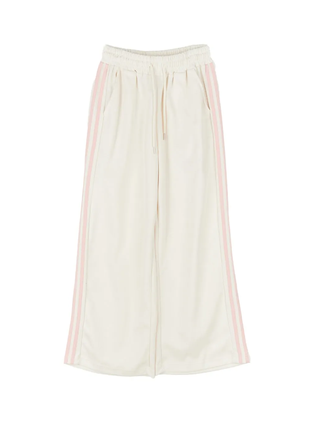 Cotton Wide-Leg Trackpants CA516