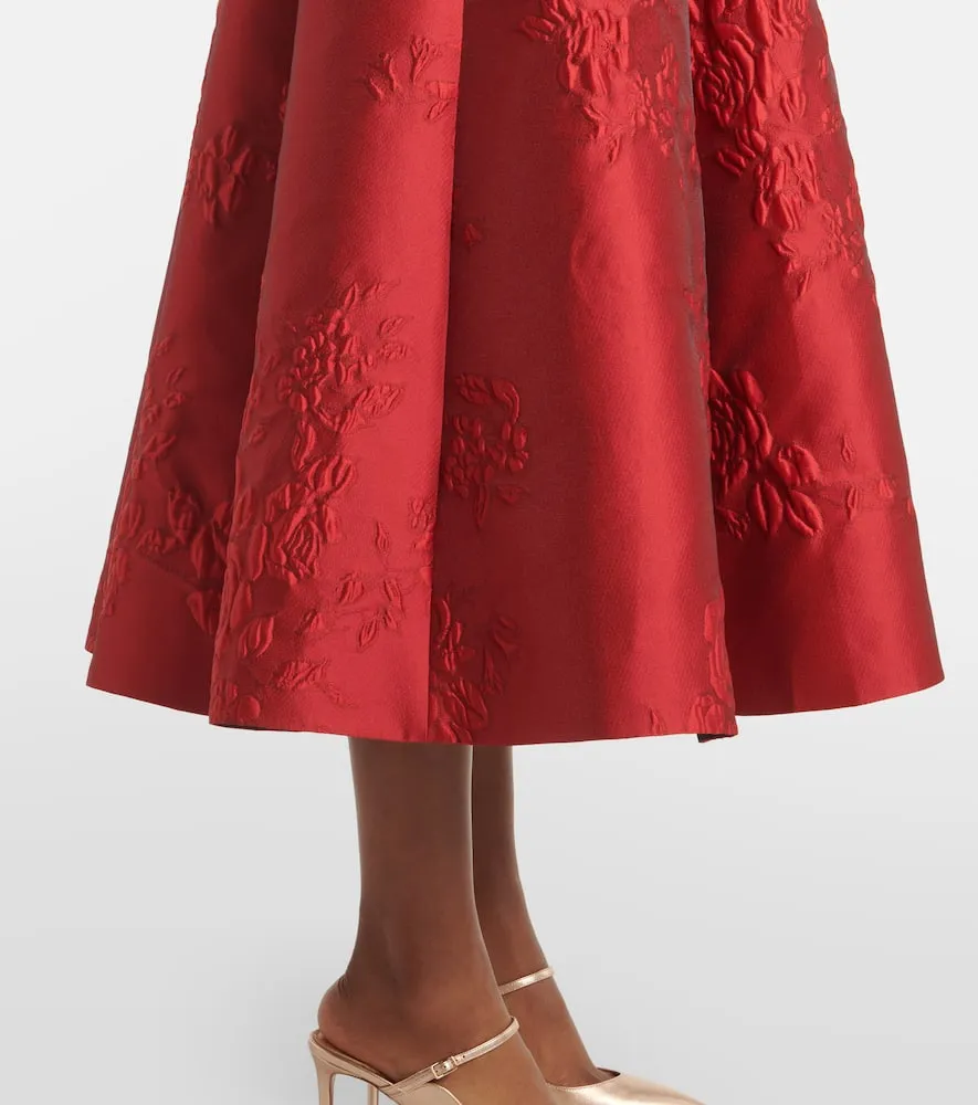 Emilia Wickstead Mara floral jacquard cocktail dress