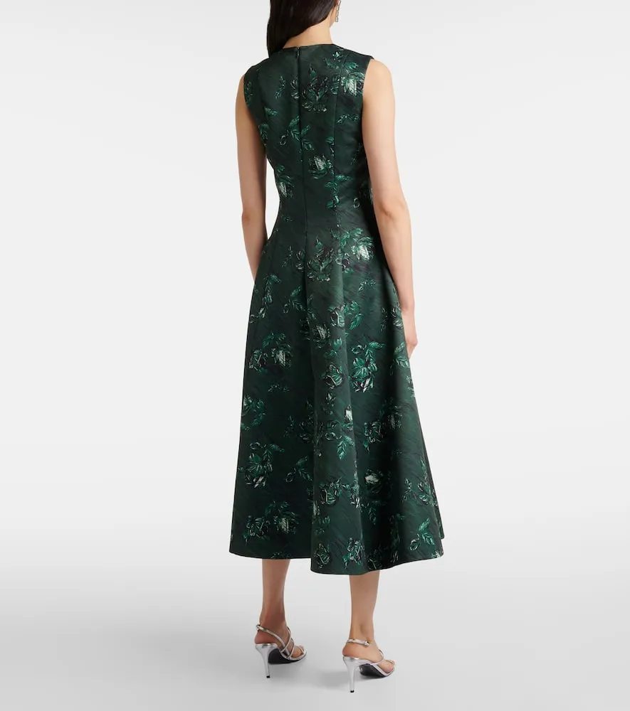 Emilia Wickstead Mara floral taffetta gown
