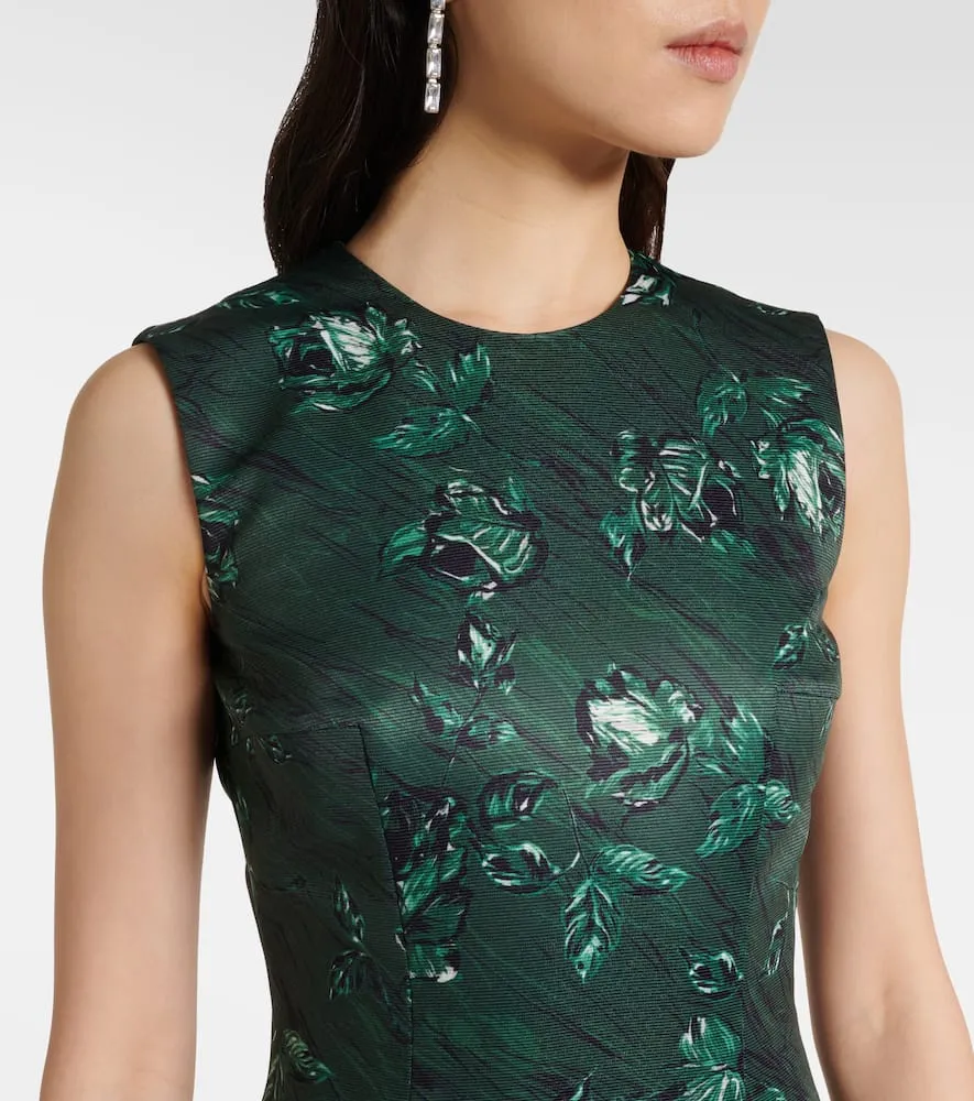 Emilia Wickstead Mara floral taffetta gown