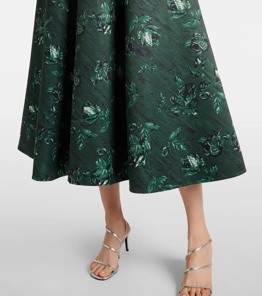 Emilia Wickstead Mara floral taffetta gown