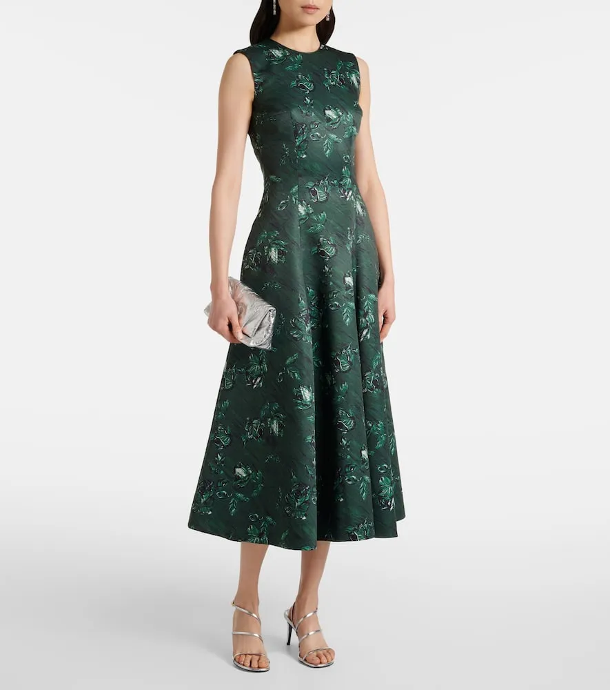 Emilia Wickstead Mara floral taffetta gown