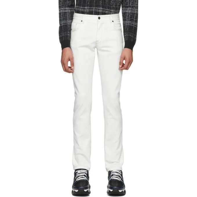 Fendi White Forever Fendi Denim Jeans