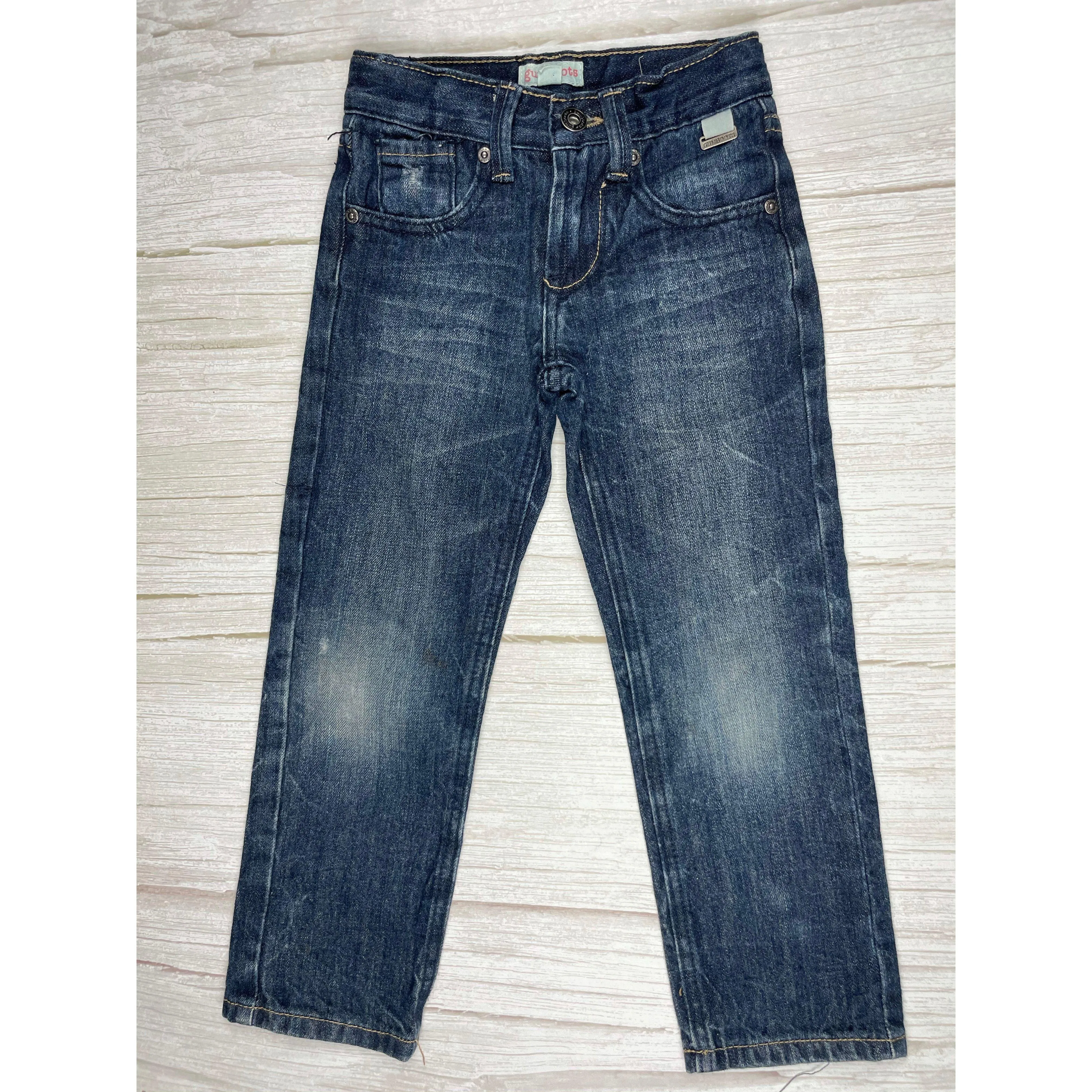 Gumboots Boys Straight Leg Distressed Denim Jeans - Size 4/5