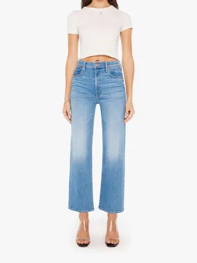 Mother The Mid Rise Zip Rambler Ankle in Out Of The Blue