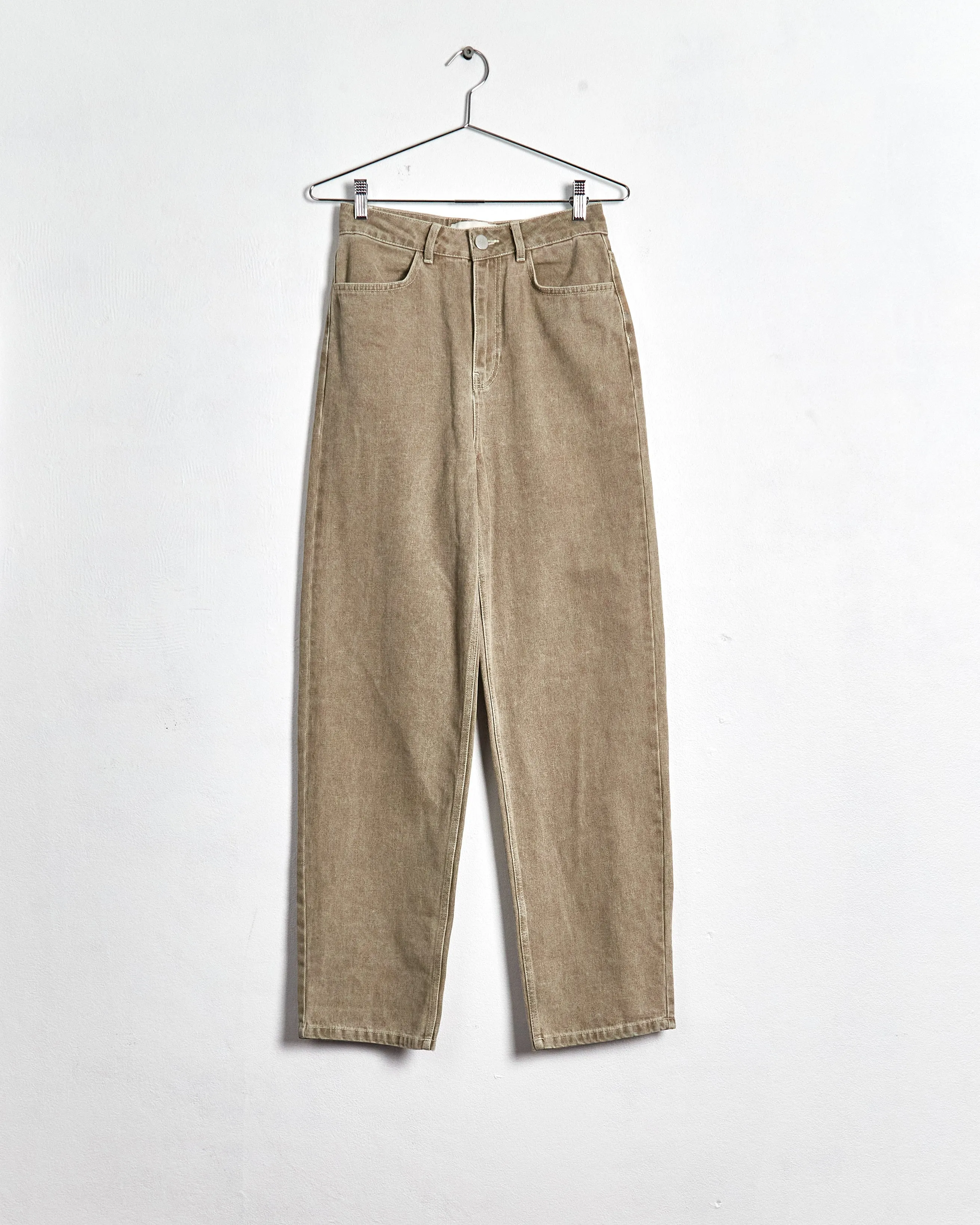 Róhe 'high waisted' jeans, khaki, 8