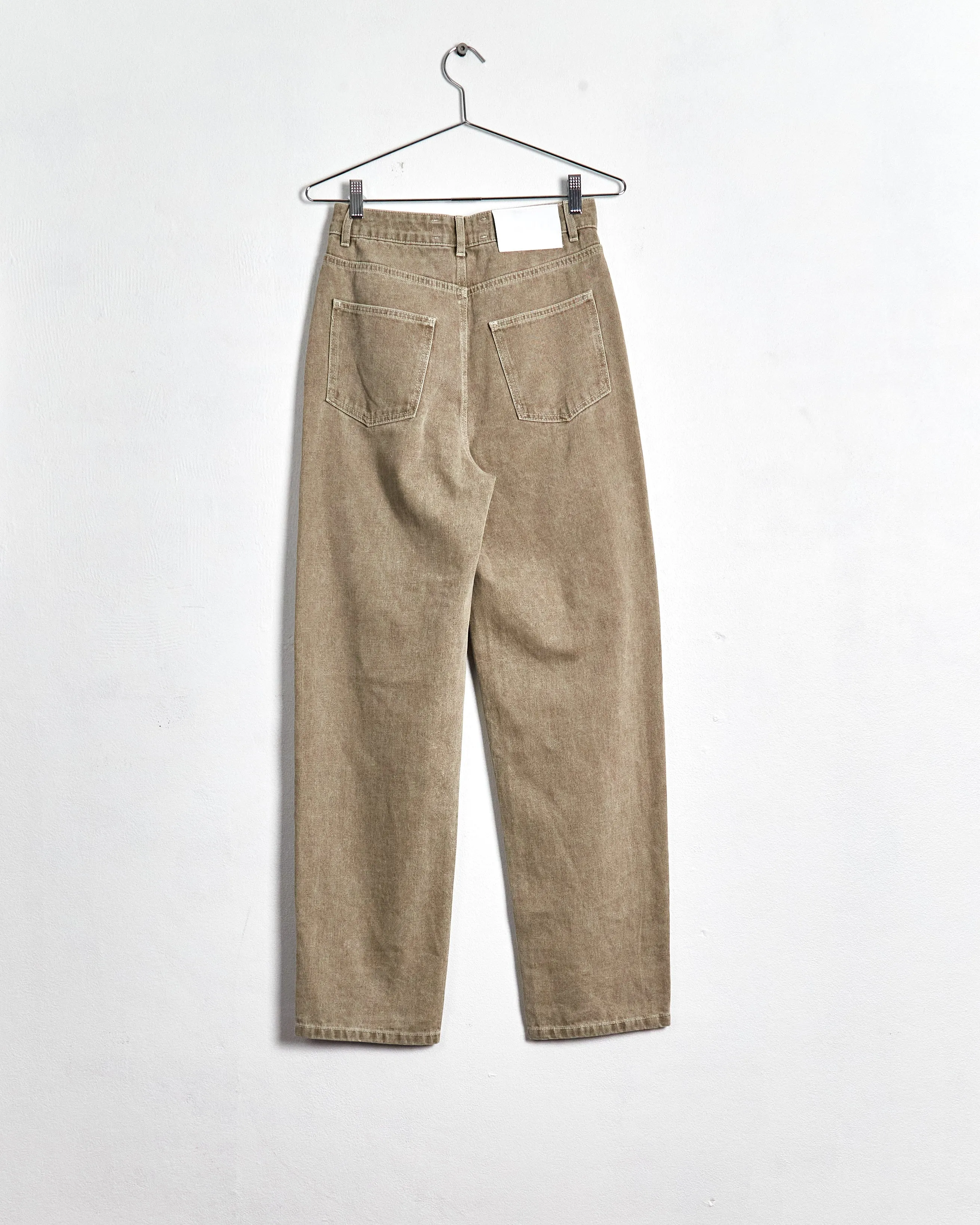 Róhe 'high waisted' jeans, khaki, 8
